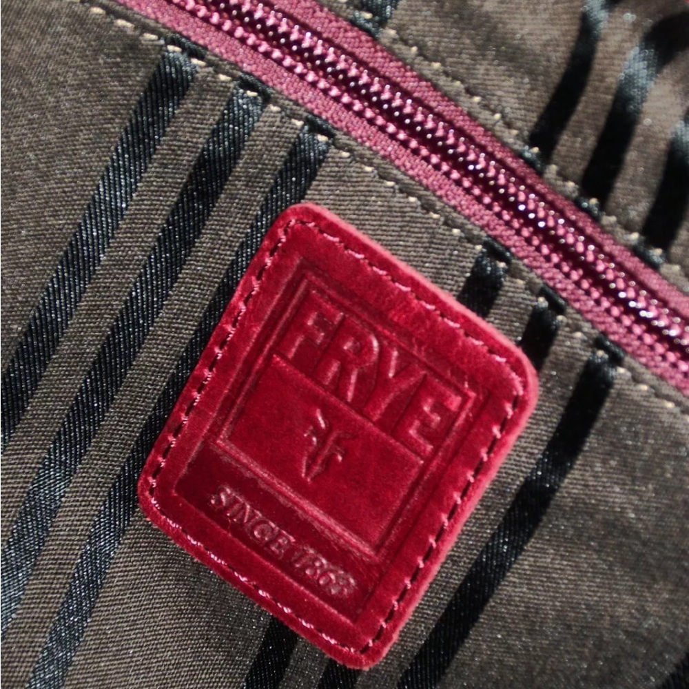 Frye Red Leather Tote Bag - Picture 9 of 12